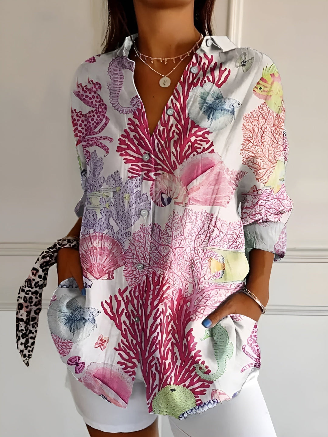 Blusa com Botões "Aïda"